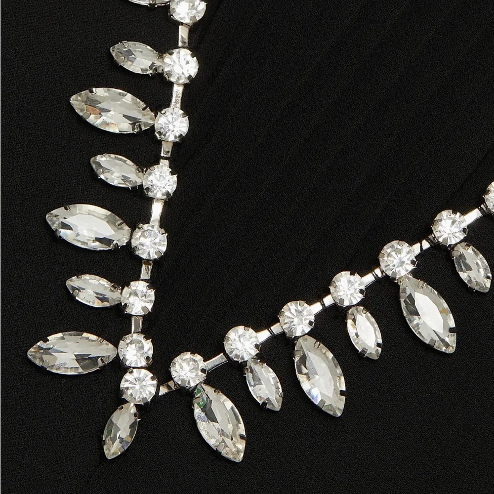 Milly Liv Embellished Pleated V-Neck Minidress - Picture 5 of 7